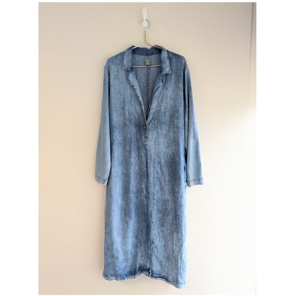 Lindex Long Lyocell Denim Jacket - Picture 8 of 13